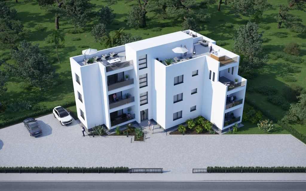 villa easpire látványterv felülnézet