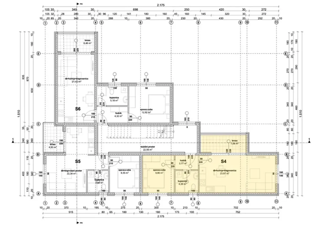villa easpire alaprajz 1. emelet s4 apartman