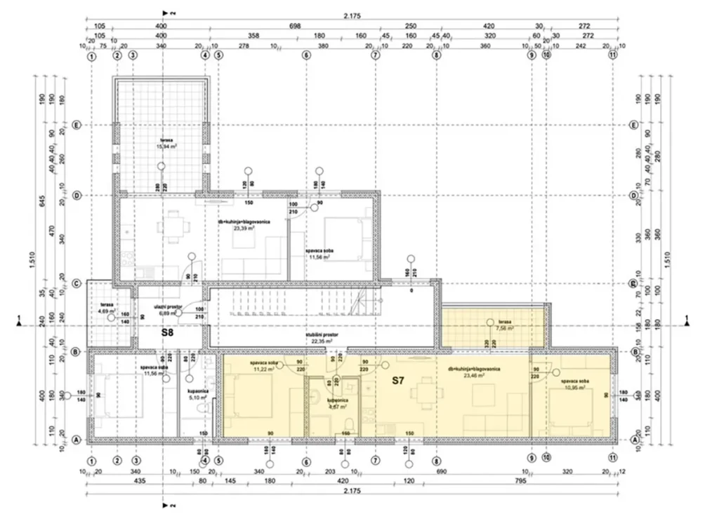 villa easpire alaprajz 2. emelet s7 penthouse
