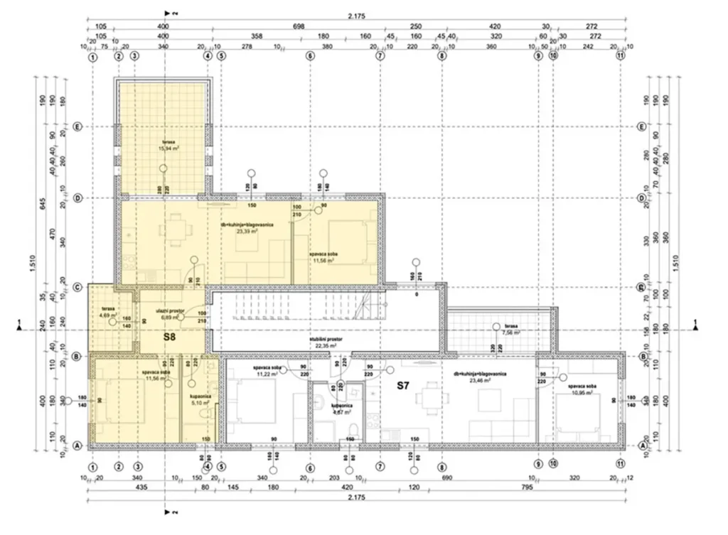 villa easpire alaprajz 2. emelet s8 penthouse